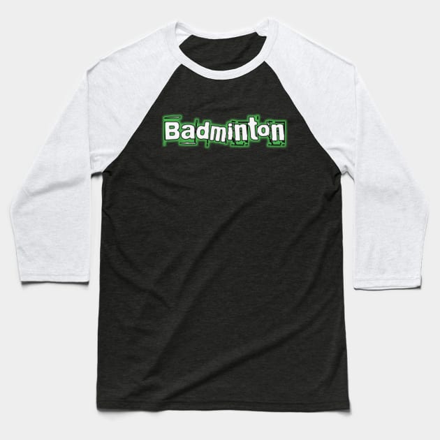 Badminton Baseball T-Shirt by Menu.D